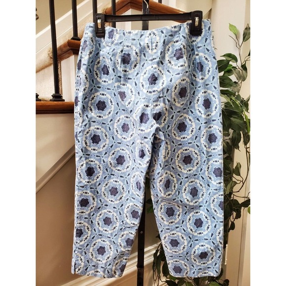 Talbots Womens Blue Mid Rise Casual Straight Leg Stretch Pants Size Petites 8 - Picture 5 of 10